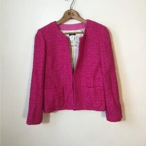 J. Crew Astro Pink Boucle Wool Jacket